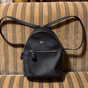 Lacoste Sleek Black Backpack